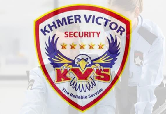 Khmer Victor Security officer and company crest